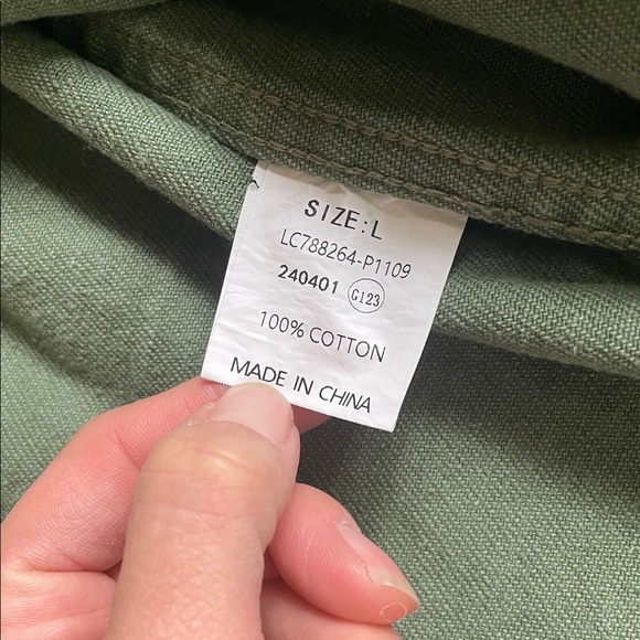 Luvamia Bohemian Green Denim Layering Jacket - Picture 11 of 12